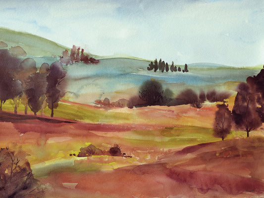 Watercolor Landscape Canvas Art