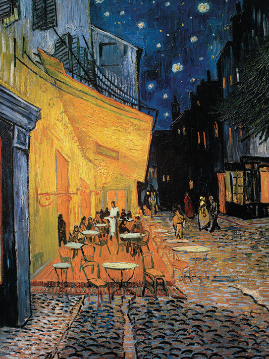 Sidewalk Cafe At Night Canvas Prints
