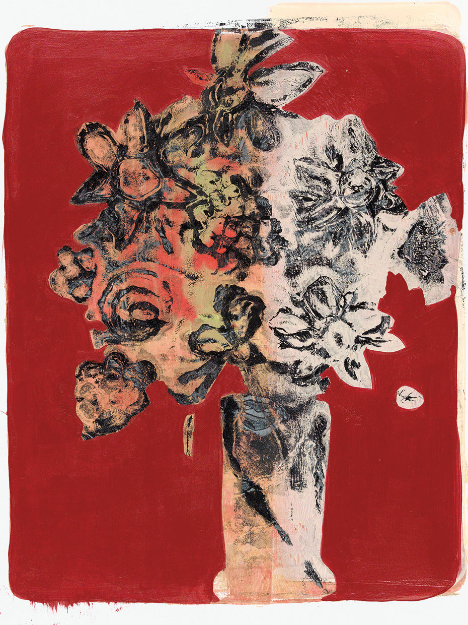 Bouquet Red Background