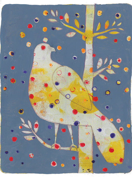 Dotted Bird Canvas Prints