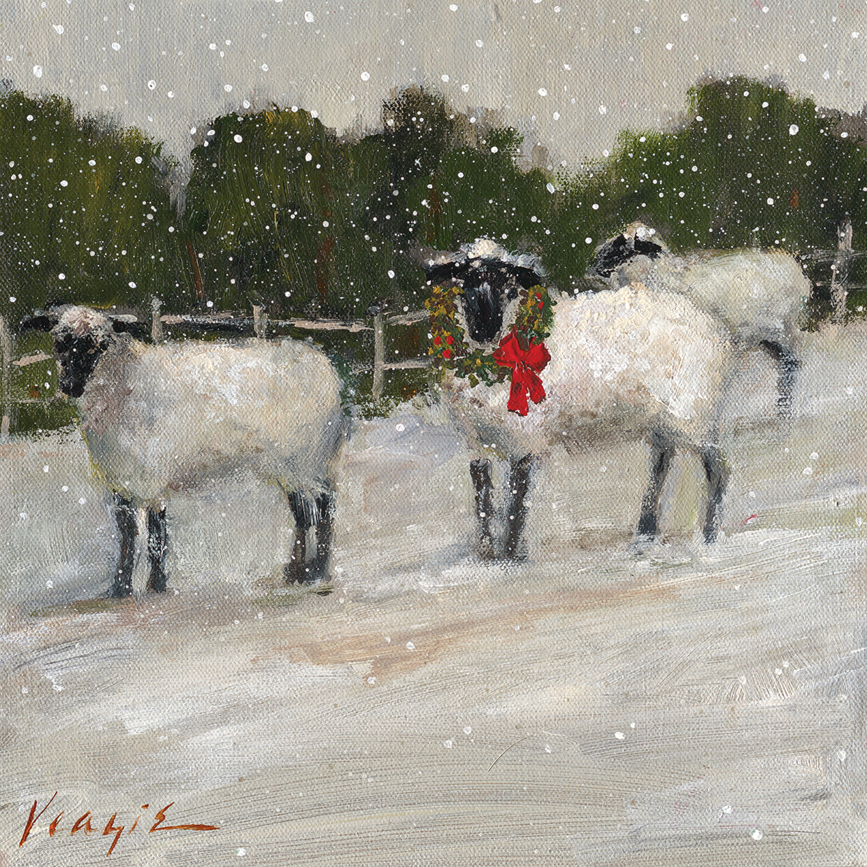 Sheep in Snow
