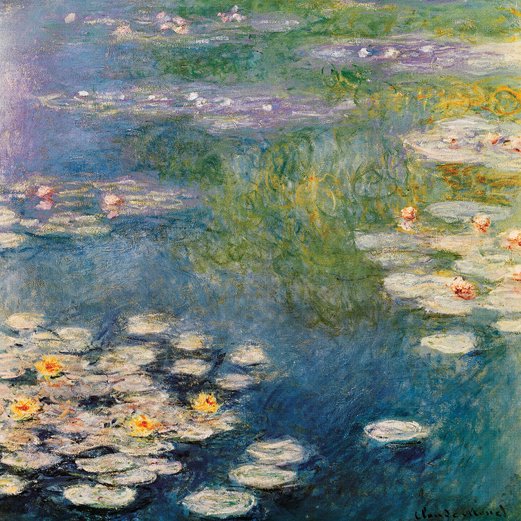 Waterlillies At Giverny 1908 by Masters Collection painting by Claude Monet painting printed on canvas or framed canvas
