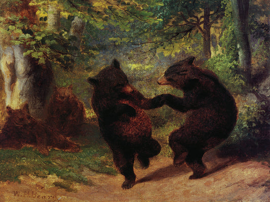 Dancing Bears Canvas Art