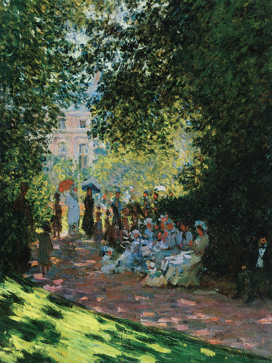 Parisians Enjoying Parc Monceau