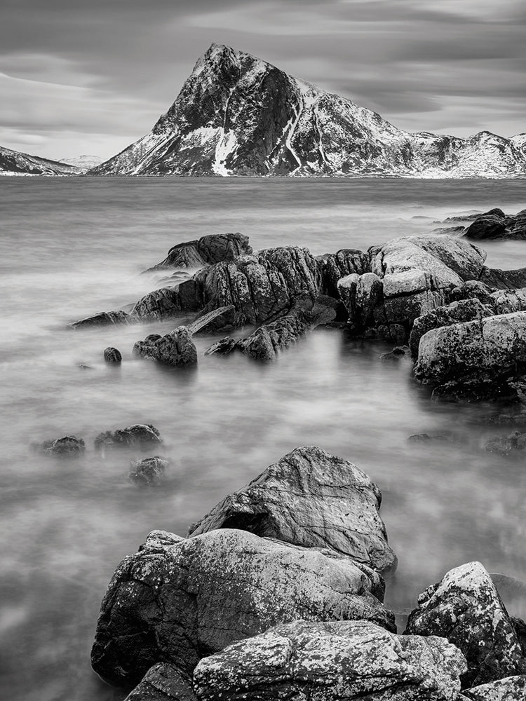 Myrland Beach Vertical B&W