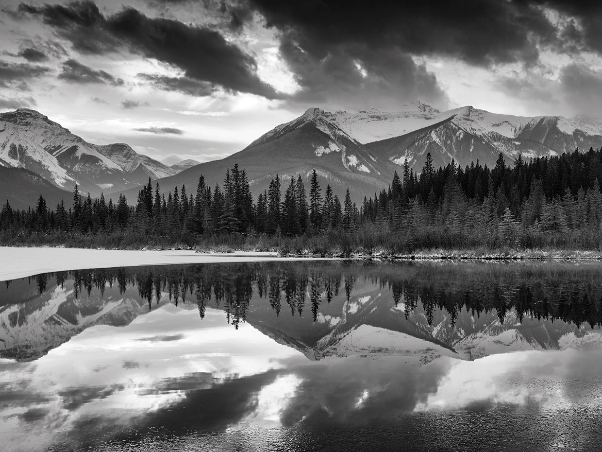 Vermillion Reflection B&W