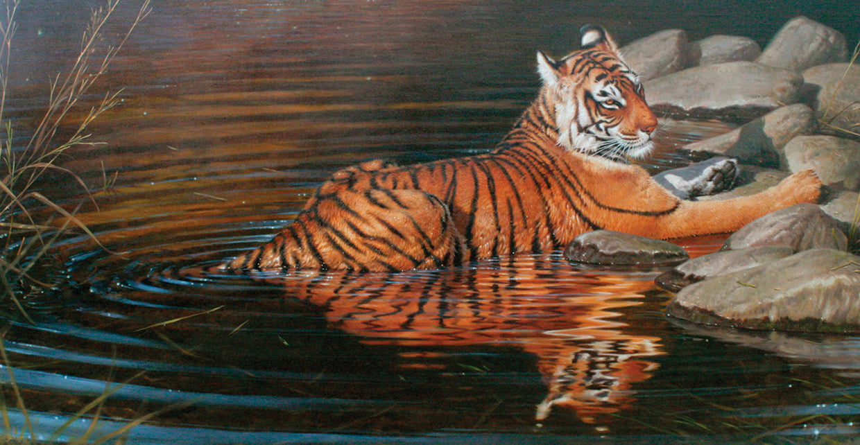 Arte de lienzo de verano indio