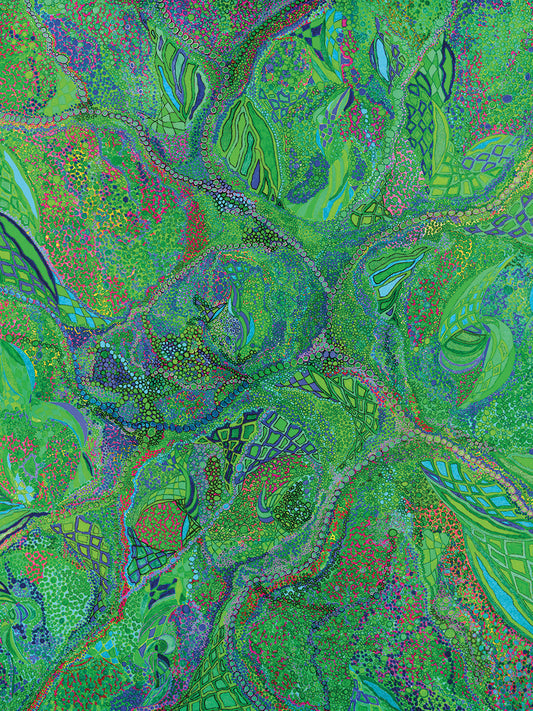 Green Labyrinth Canvas Print