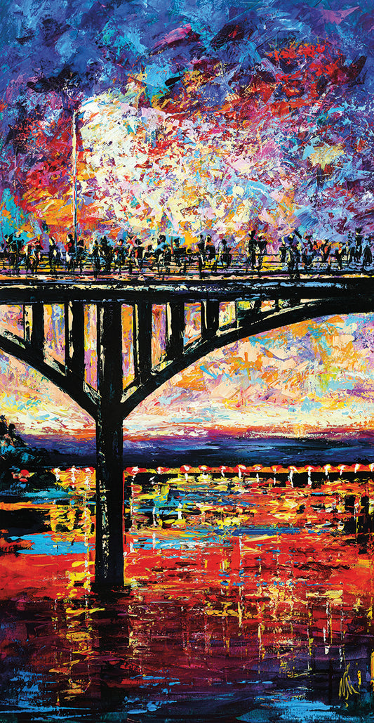 Austin Congress Avenue Bridge Canvas Print