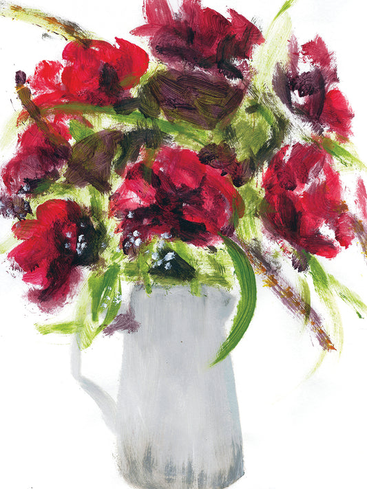 Red Flower Stilllife Canvas Print