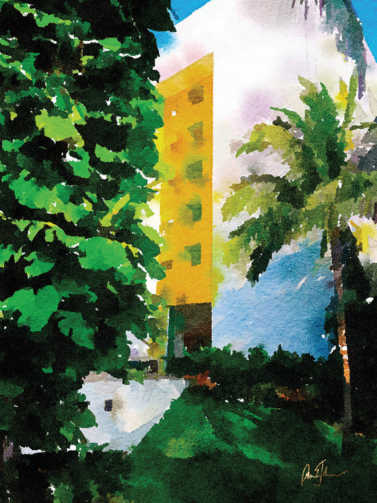 Yellow Hotel Canvas Print