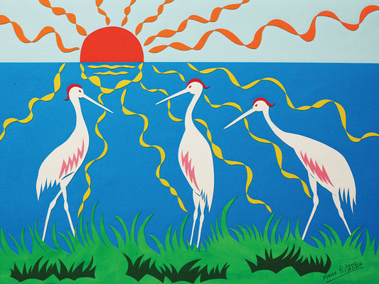 Herons Canvas Print