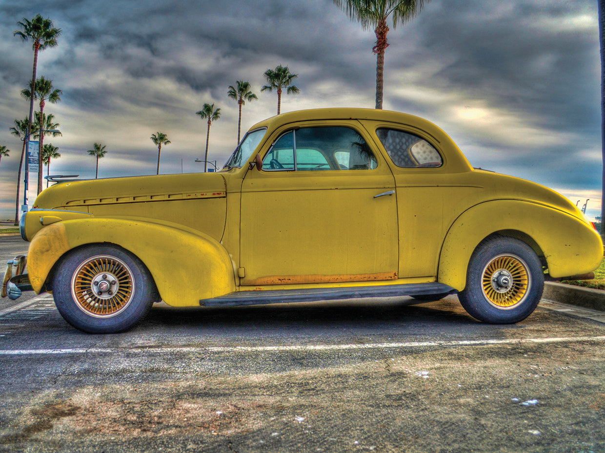 Vintage Yellow Car