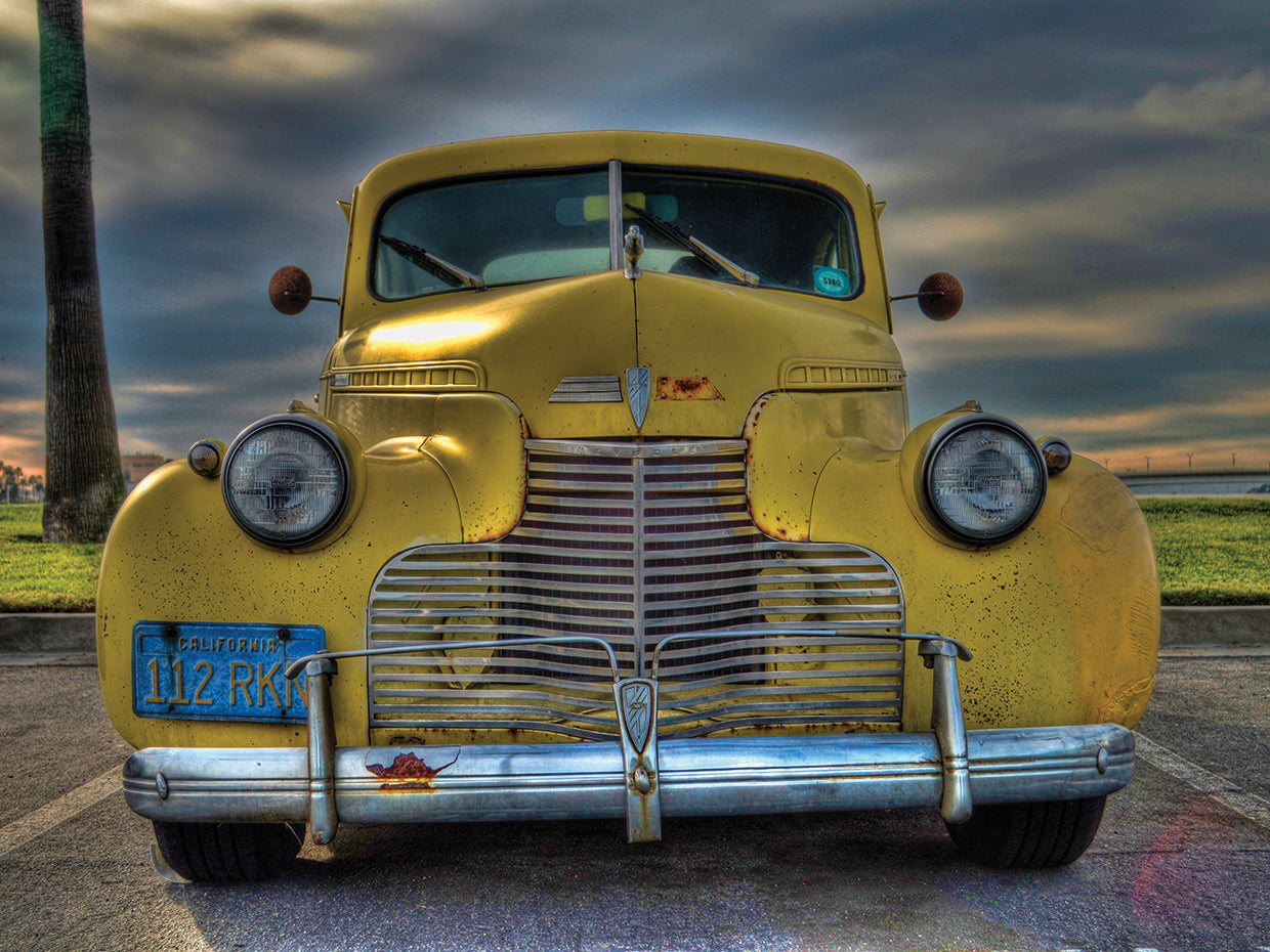 Vintage Yellow Car # 2