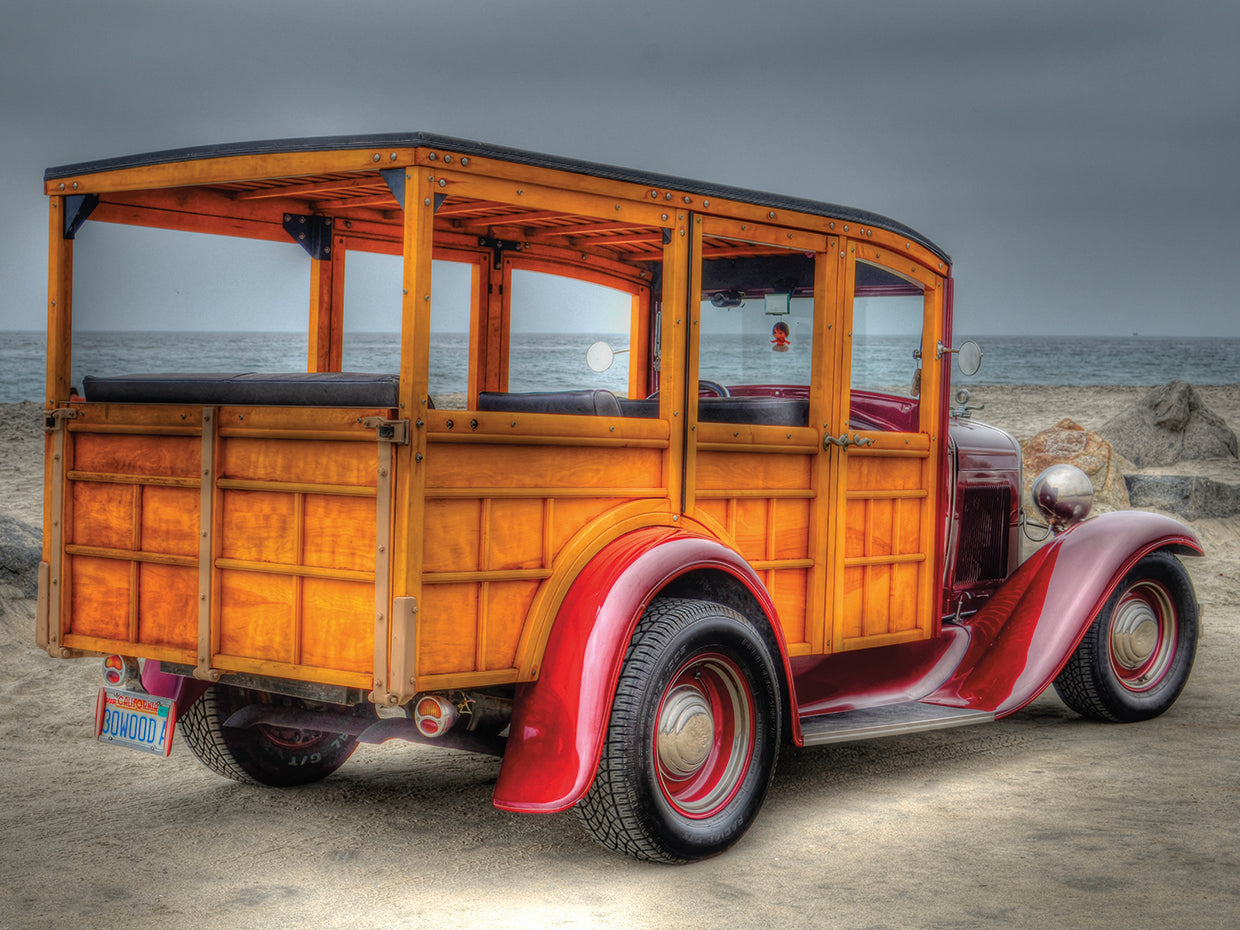 Vintage Wooden Car