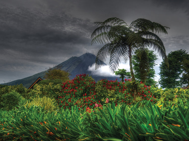 Vista del volcán Lienzo