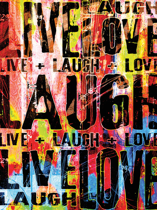 Live Love Laugh Canvas Print