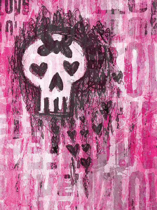 Love Skull Princess Canvas Print