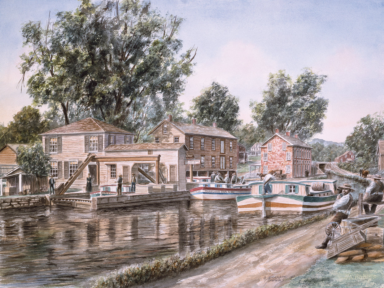 Weigh Locks On Penn Canal