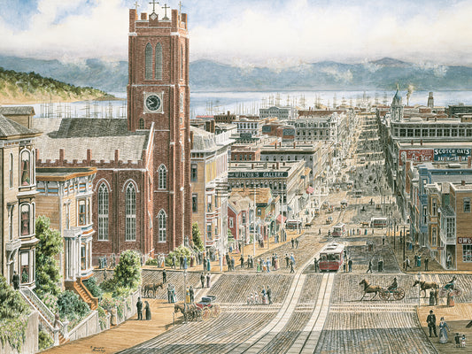 Their Sunday Best: California & Dupont In San Francisco Canvas Art