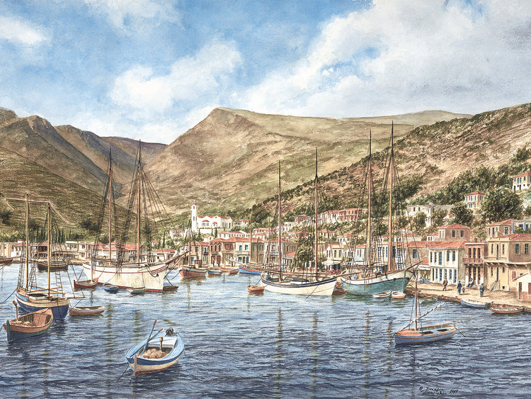 Greek Seaport Town