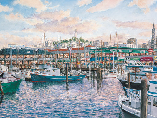 Fisherman’S Wharf Sunset Canvas Print