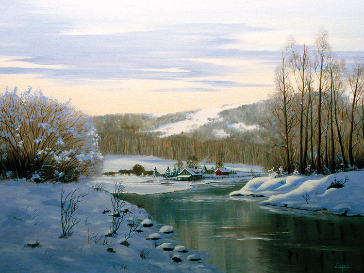 Houses on the River Shore