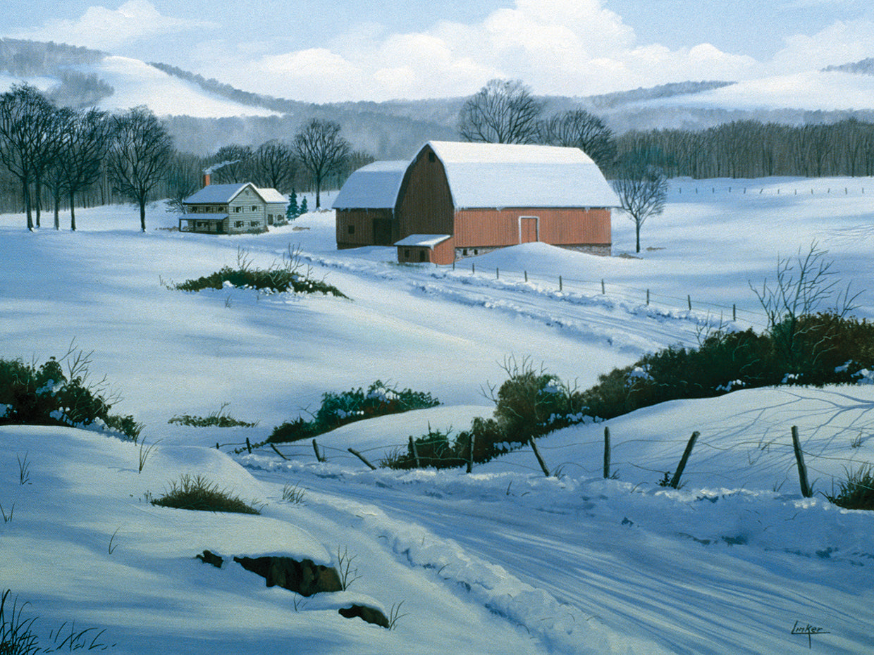 Snowed Road to the House