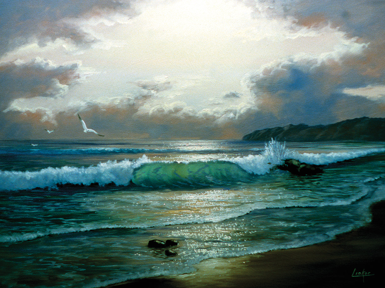 Waves on shore