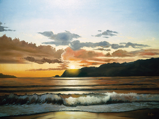 Sunset at Shore Canvas Art