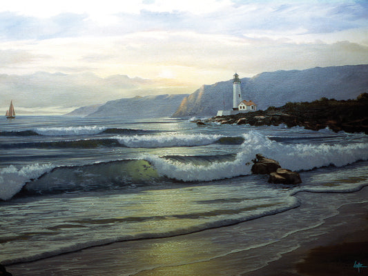 Looking to the Lighthouse Canvas Art