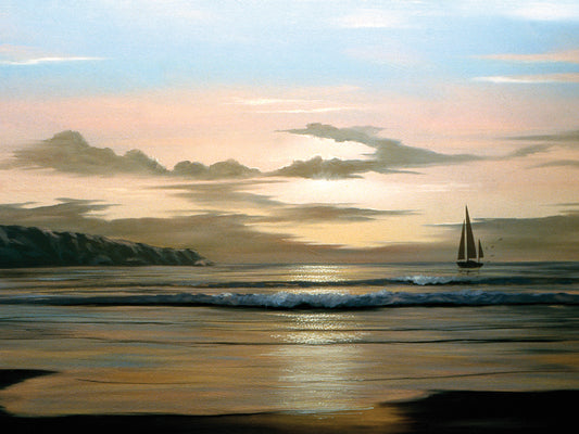 Sailing at Dawn Canvas Art