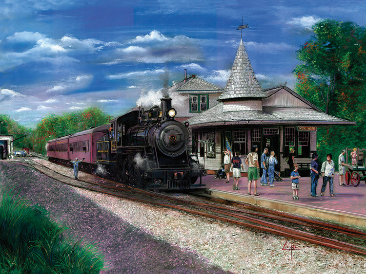 Arte de la lona de la estación de la nueva esperanza