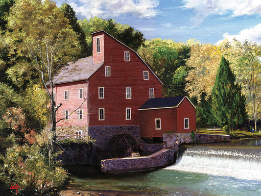 Red Mill Canvas Art