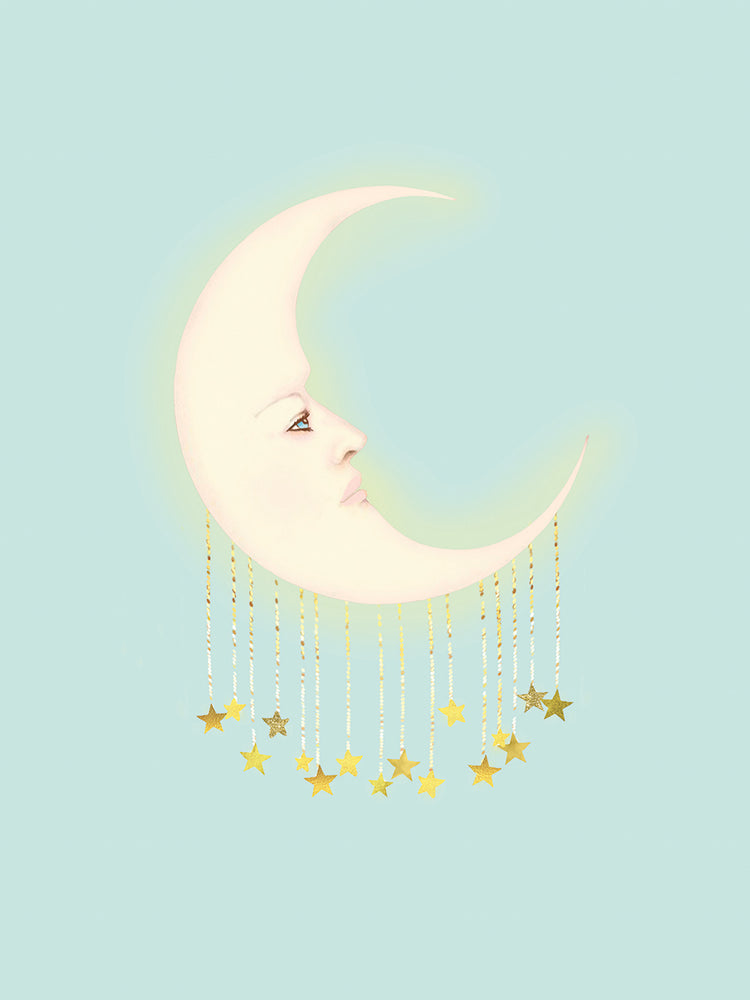 Soñando con el arte de la lona de la luna