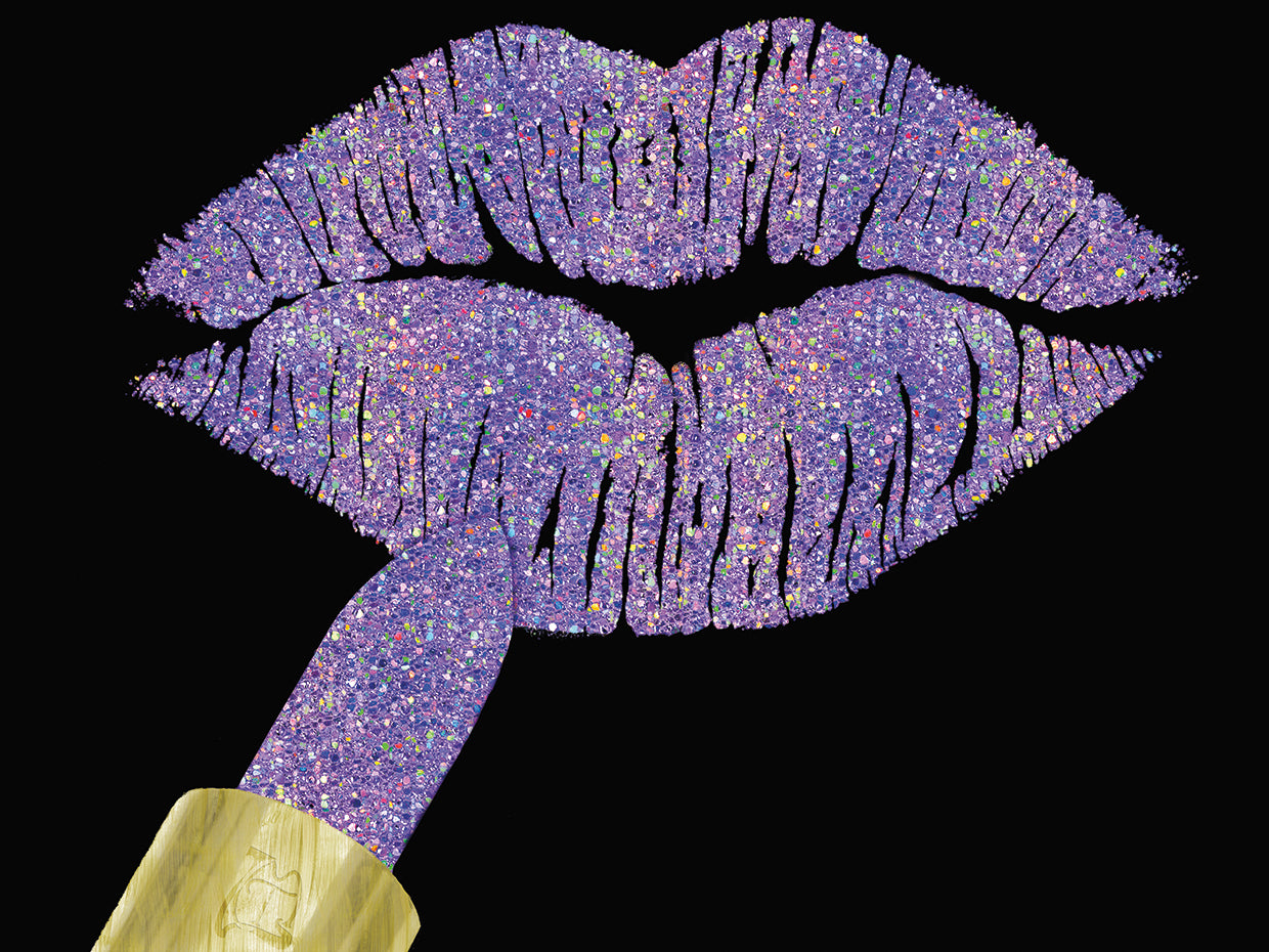 Iridescent Glitter Kiss Lavender