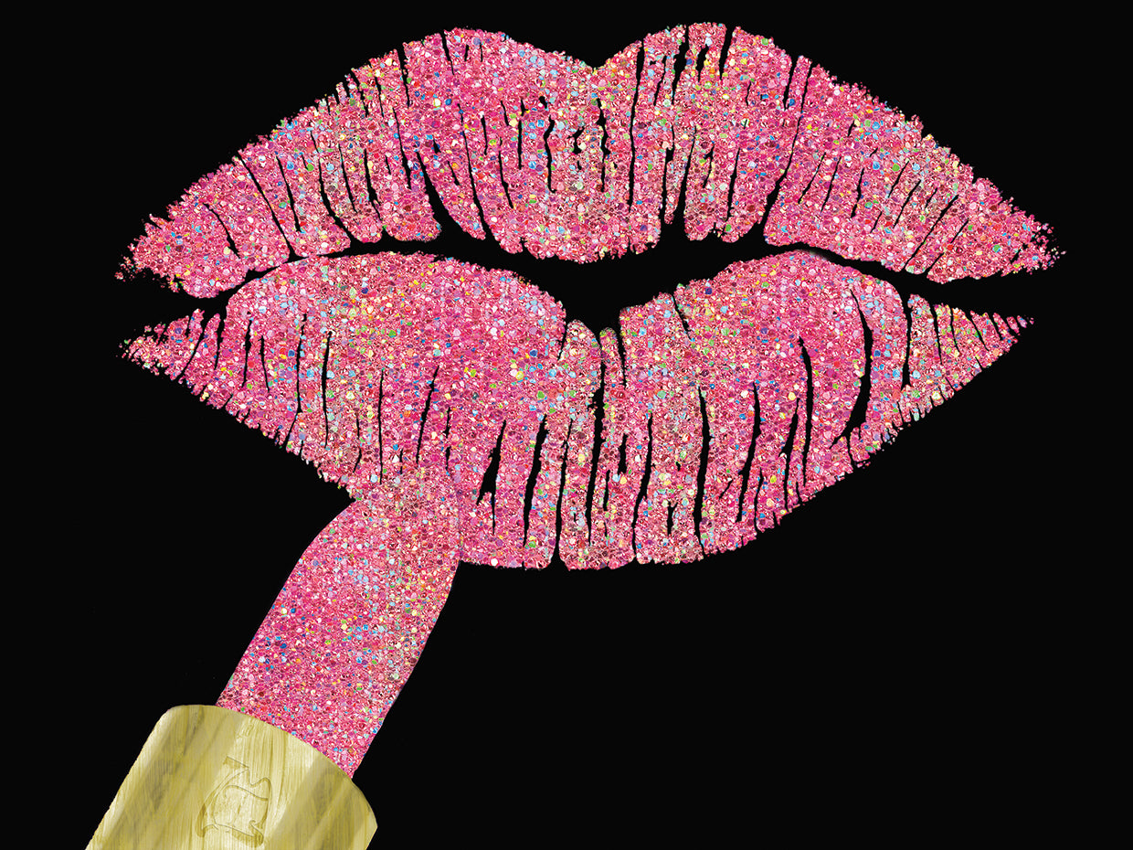 Iridescent Glitter Kiss Pink