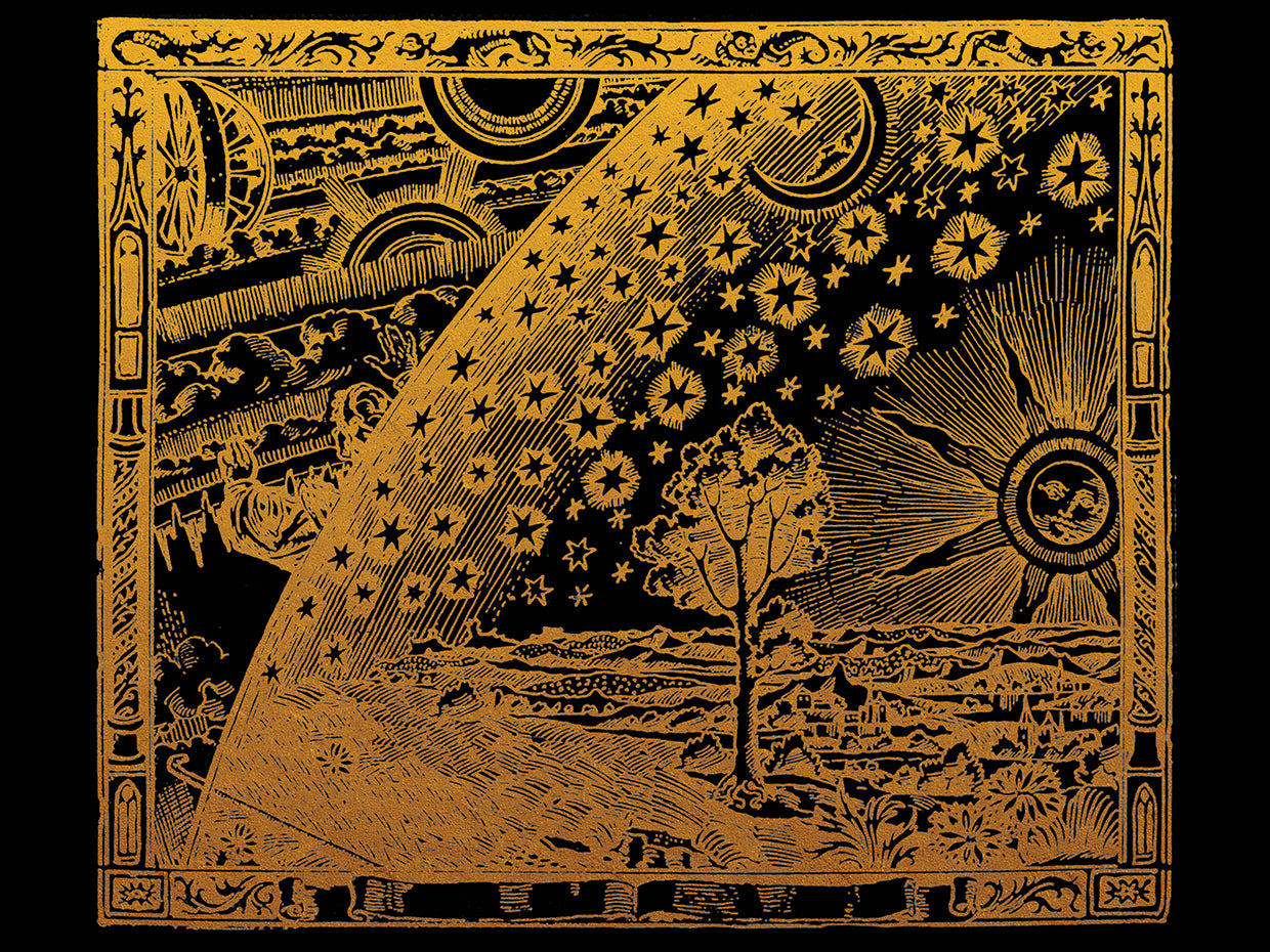 French Astronomy Illustration Of The Universe 1888