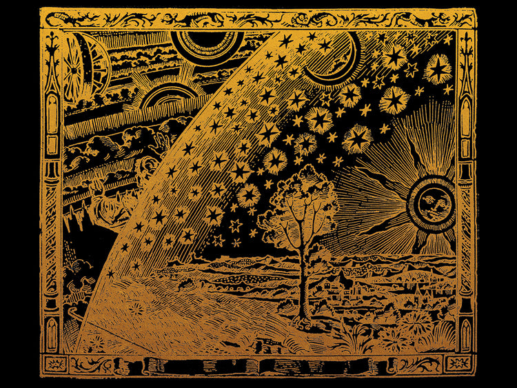 French Astronomy Illustration Of The Universe 1888