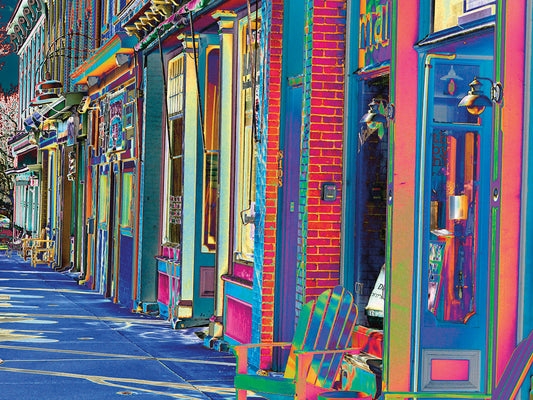 Multicolor street 1 Canvas Art