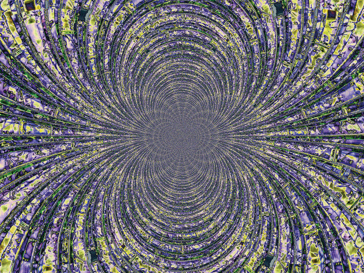 Arte de la lona del caleidoscopio