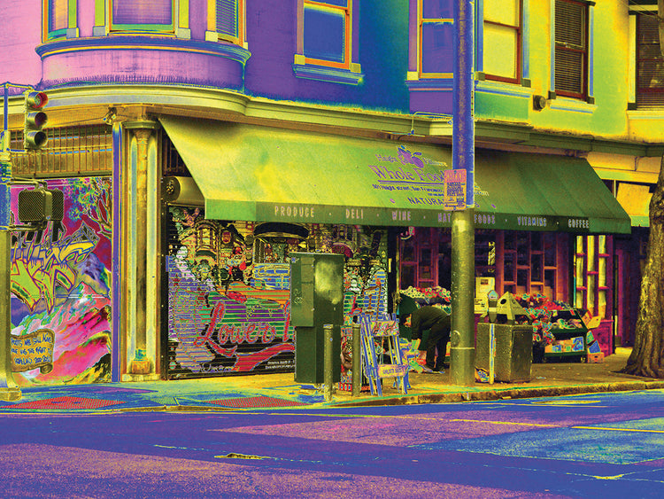Lienzo Calle 6 multicolor