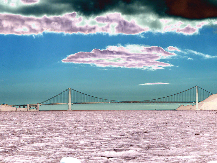 Arte de la lona del puente