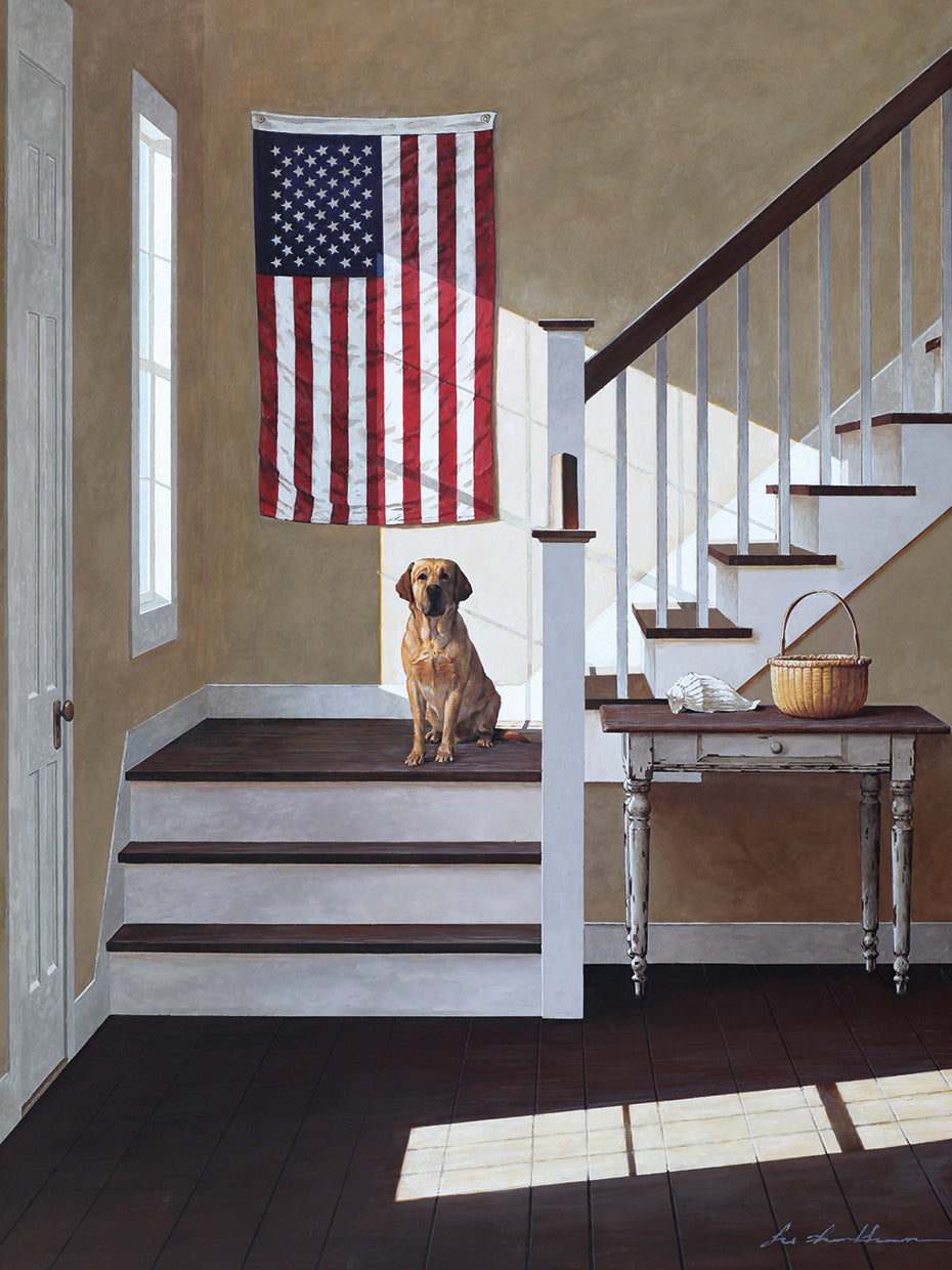 Dog On Stairs