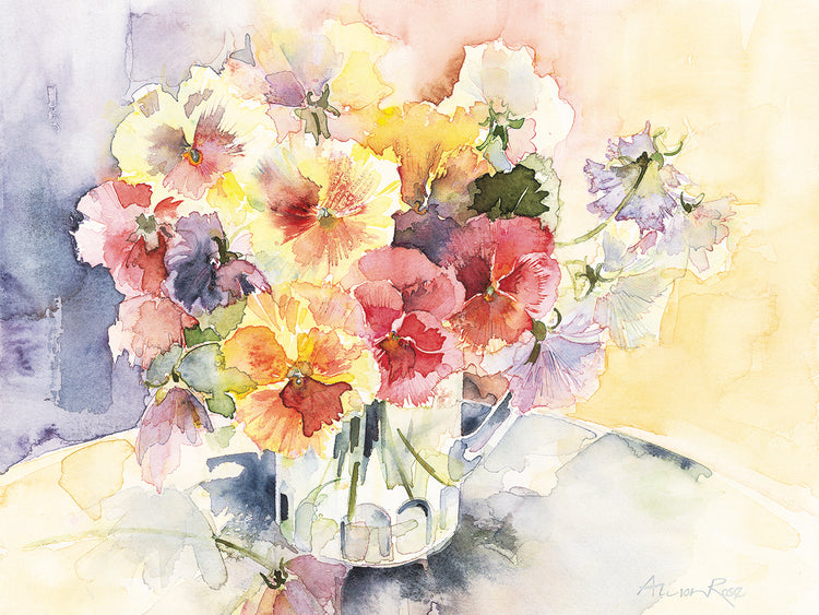 Arte de la lona de flores de verano