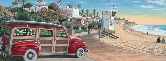 Laguna Beach Wagon Canvas Art
