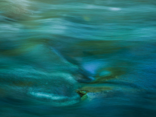 Abstract Colors And Slow Motion Water 3 Canvas Art