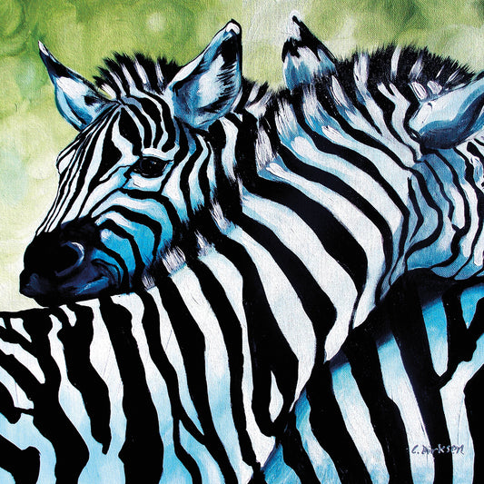 Zebra Love Canvas Art