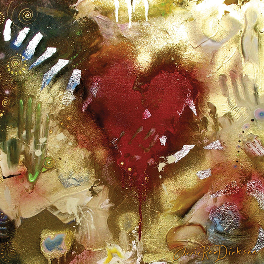 Abstract Heart Canvas Art