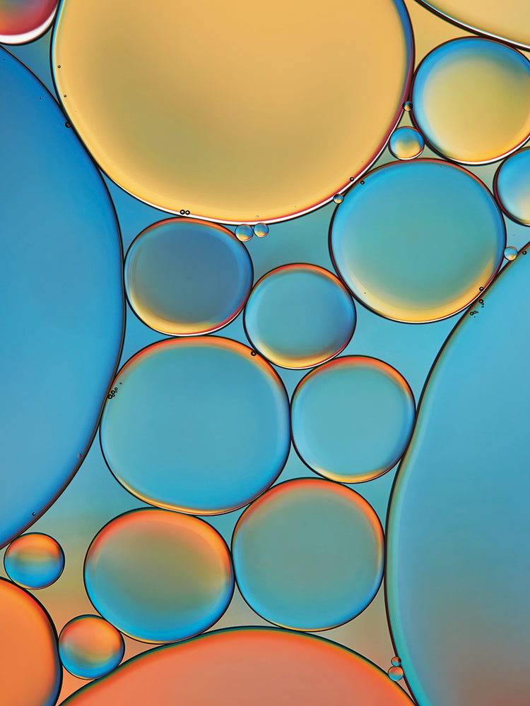 Blue and Apricot Drops
